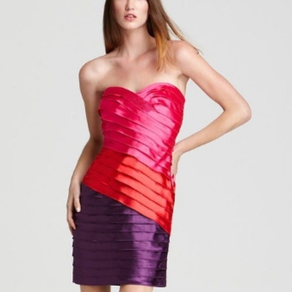 Max & Cleo Dresses & Skirts - Max & Cleo Multicolor Ariel Colorblock Cocktail Dress size 8